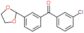 (3-chlorophenyl)-[3-(1,3-dioxolan-2-yl)phenyl]methanone