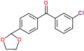 (3-chlorophenyl)-[4-(1,3-dioxolan-2-yl)phenyl]methanone