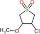 3-chloro-4-methoxytetrahydrothiophene 1,1-dioxide