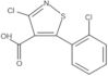 3-chloro-5-(2-chlorophenyl)isothiazole-4-carboxylic acid