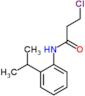 3-chloro-N-[2-(1-methylethyl)phenyl]propanamide