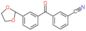 3-[3-(1,3-dioxolan-2-yl)benzoyl]benzonitrile