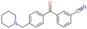 3-[4-(1-piperidylmethyl)benzoyl]benzonitrile