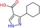 3-cyclohexyl-1H-pyrazole-4-carboxylic acid