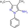 3-ethyl-4-methyl-1-phenyl-1H-pyrazol-5-amine