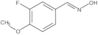 Benzaldehyde, 3-fluoro-4-methoxy-, oxime