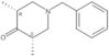 rel-(3R,5S)-3,5-Dimethyl-1-(phenylmethyl)-4-piperidinone