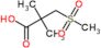 2,2-dimethyl-3-(methylsulfonyl)propanoic acid