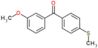 (3-methoxyphenyl)-(4-methylsulfanylphenyl)methanone