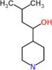 3-methyl-1-(4-piperidyl)butan-1-ol