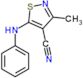 3-methyl-5-(phenylamino)-1,2-thiazole-4-carbonitrile