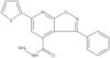 3-Phenyl-6-(2-thienyl)isoxazolo[5,4-b]pyridine-4-carboxylic acid hydrazide