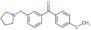 (4-methylsulfanylphenyl)-[3-(pyrrolidin-1-ylmethyl)phenyl]methanone