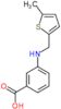 3-{[(5-methylthiophen-2-yl)methyl]amino}benzoic acid