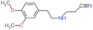 3-{[2-(3,4-dimethoxyphenyl)ethyl]amino}propanenitrile