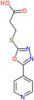 3-{[5-(pyridin-4-yl)-1,3,4-oxadiazol-2-yl]sulfanyl}propanoic acid