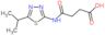 4-oxo-4-{[5-(propan-2-yl)-1,3,4-thiadiazol-2-yl]amino}butanoic acid