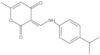 6-Methyl-3-[[[4-(1-methylethyl)phenyl]amino]methylene]-2H-pyran-2,4(3H)-dione