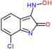 7-chloro-3-(hydroxyamino)-2H-indol-2-one