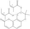 2-Butenoic acid, 2-methyl-, (9R,10R)-9,10-dihydro-8,8-dimethyl-2-oxo-2H,8H-benzo[1,2-b:3,4-b′]dipyran-9,10-diyl ester, (2Z,2′Z)-rel-
