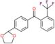 [4-(1,3-dioxolan-2-yl)phenyl]-[2-(trifluoromethyl)phenyl]methanone