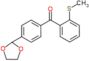 [4-(1,3-dioxolan-2-yl)phenyl]-(2-methylsulfanylphenyl)methanone