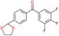 [4-(1,3-dioxolan-2-yl)phenyl]-(3,4,5-trifluorophenyl)methanone