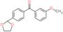 [4-(1,3-Dioxolan-2-yl)phenyl](3-methoxyphenyl)methanone