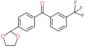 [4-(1,3-dioxolan-2-yl)phenyl]-[3-(trifluoromethyl)phenyl]methanone