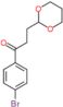 1-(4-bromophenyl)-3-(1,3-dioxan-2-yl)propan-1-one