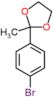 2-(4-Bromophenyl)-2-methyl-1,3-dioxolane