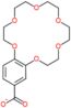2,3,5,6,8,9,11,12,14,15-decahydro-1,4,7,10,13,16-benzohexaoxacyclooctadecine-18-carboxylic acid