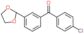 (4-chlorophenyl)-[3-(1,3-dioxolan-2-yl)phenyl]methanone