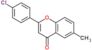 2-(4-Chlorophenyl)-6-methyl-4H-1-benzopyran-4-one