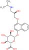 4-[2-hydroxy-3-(propan-2-ylamino)propoxy]naphthalen-1-yl beta-D-glucopyranosiduronic acid