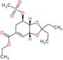 Ethyl (3aR,7R,7aR)-2,2-diethyl-3a,6,7,7a-tetrahydro-7-[(methylsulfonyl)oxy]-1,3-benzodioxol-5-carb…