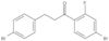 1-Propanone, 1-(4-bromo-2-fluorophenyl)-3-(4-bromophenyl)-