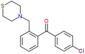 (4-chlorophenyl)-[2-(thiomorpholinomethyl)phenyl]methanone