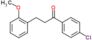 1-Propanone, 1-(4-chlorophenyl)-3-(2-methoxyphenyl)-