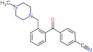 4-[2-[(4-methylpiperazin-1-yl)methyl]benzoyl]benzonitrile