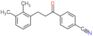 4-[3-(2,3-dimethylphenyl)propanoyl]benzonitrile