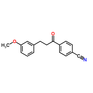 4-[3-(3-Methoxyphenyl)-1-oxopropyl]benzonitrile