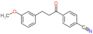 4-[3-(3-methoxyphenyl)propanoyl]benzonitrile