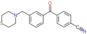 4-[3-(thiomorpholinomethyl)benzoyl]benzonitrile