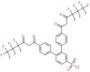 4,4''-bis(4,4,5,5,6,6,6-heptafluoro-3-oxohexanoyl)-1,1':2',1''-terphenyl-4'-sulfonyl chloride