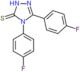 4,5-bis(4-fluorophenyl)-2,4-dihydro-3H-1,2,4-triazole-3-thione