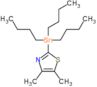 4,5-dimethyl-2-(tributylstannanyl)-1,3-thiazole