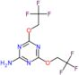 4,6-bis(2,2,2-trifluoroethoxy)-1,3,5-triazin-2-amine