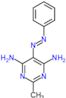 2-methyl-5-[(E)-phenyldiazenyl]pyrimidine-4,6-diamine