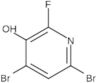 4,6-Dibromo-2-fluoro-3-pyridinol